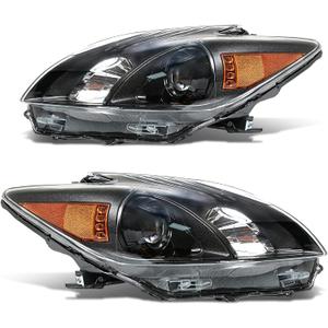 munirater 1 Pair Headlights Replacement for P-rius 2012 2013 2014 2015 Headlamp Assembly Driver and Passenger Side RH&LH