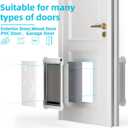 3-Flap Never Rust Extra Large Dog Door for Doors with Sliding Lock Panel, Steel Frame and Telescoping Tunnel Pet Door, Extreme Weather Durable Doggy Door Pets Up to 220 Lb, XLarge for Door