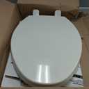 KOHLER 20110-96 Brevia, Slow Close Toilet Seat, Elongated Toilet Seat, Grip-Tight Bumpers Quick-Attach Hardware, Biscuit