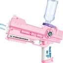 Electric Water Gun, Ultimate Battle Blaster Water Guns with Dual Nozzles High Capacity Automatic Squirt Guns Summer Outdoor Beach Swimming Pool Party Toy for Adult and Kids (Pink, 1P Pink)