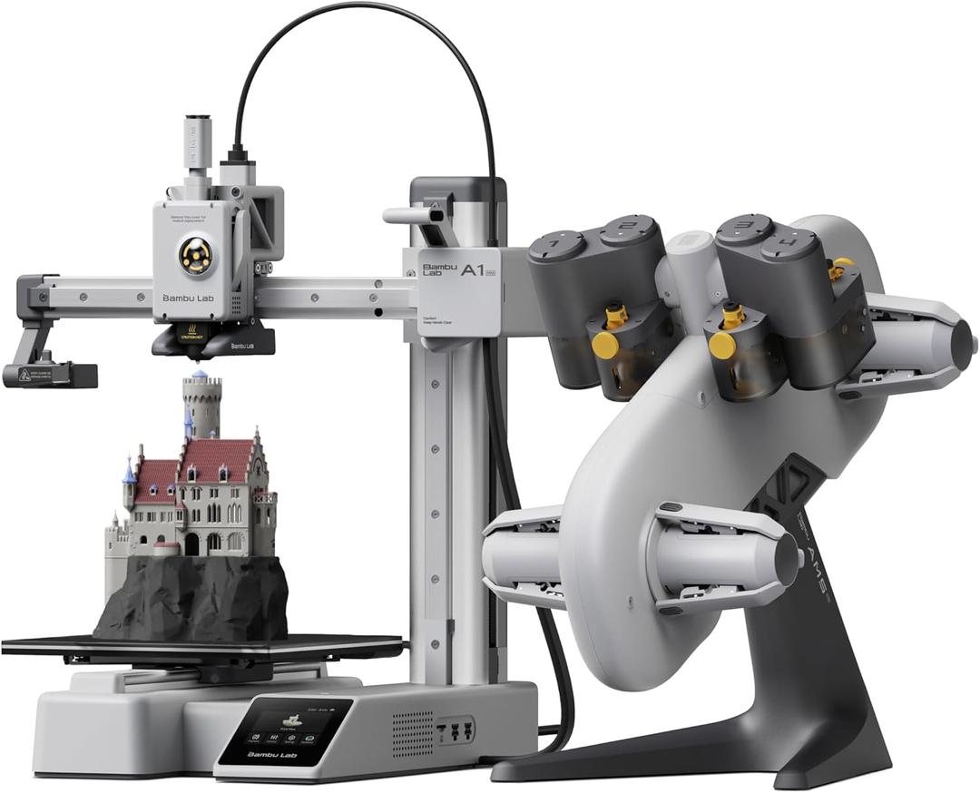 Bambu Lab A1 Mini Combo, A1 Mini 3D Printer&AMS lite, Multi-Color Printing
