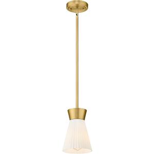 2 Packs Modern Pendant Light Fixtures, HWH Kitchen Island Lighting for Living Rooms, Dining Room, Hanging Light with Milk White Striped Glass, Gold Finish, 5HZG107MIL2PK BG