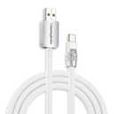 chubbycable Chubby 2.0 USB C 120W Fast Charging Cable Silicone Soft Durable USB C Cable Extra Thick Charger Cord Compatible with iPhone 17-15 Series iPad, White, USB-A to Type-C, 6.6FT