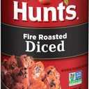 Hunts Fire Roasted Diced Tomatoes, Perfect for Chili & Soups, 14.5 oz. Can (EXP 09/04/26)