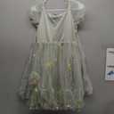 Arshiner Girls Dresses Tulle Bow Tie Back Puff Sleeve Party Holiday Spring Summer Dress for 6-16 Size14