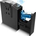 DAYI Biometric Gun Safe for Handgun, Fingerprint Pistol Safe with 3 Ways Quick Access and Silent Mute Function for Beside Nightstand - T12