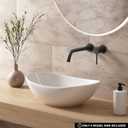 Oval Vessel Sinks for Bathrooms - OCEALAGOON 18x12 Bathroom Vessel Sinks White Porcelain Ceramic Countertop Sink Modern Sink Bowls for Bathroom Vanity, 18W x 12D