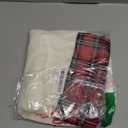 Jetec 2 Pieces 17.7 Inch Christmas Pet Stockings Cat Dog Paw Pattern Buffalo Plaid Fireplace Hanging Stockings for Christmas Fireplace Tree Decoration(Red)