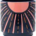 Napco Imports Indoor Outdoor Plant Succulent Herb Flower Pot 6 Inch Ceramic Sunshine