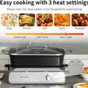 Slow Cooker 10-Quart - PFOA-Free Ceramic Coating, Oven Safe to 450F | Keep Warm Function for Large Family Gatherings (Includes Silicone Spoon)