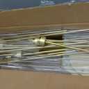 5 Arm Candelabra with Acrylic Lampshade Set of 4 Gold Candelabra for Wedding Table Birthday Party Home Decoration 39.4'' Candle Holder Fit LED Taper Candles