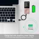 AGPTEK A02S 16GB MP3 Player, 70 Hours Playback Lossless Sound Music Player, Supports up to 128GB, Rose Gold