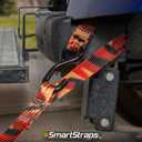 SMARTSTRAPS 14 CamoX Ratchet Straps, 4 Pack  3,000lbs Break Strength, 1,000lbs Safe Work Load  Premium Duty Tie Downs for Heavier Loads, Orange Camo Webbing