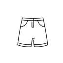 Jeans Shorts High Waist, Size 16