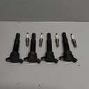 YOMALL 4PCS UF651 Ignition Coils & 4PCS Iridium Spark Plugs Ignition Coils Pack Fits for 2012-2016 Elantra, 2013-2020 Elantra GT, 2014-2020 Tucson, 2012-2019 Soul 1.8L 2.0L, Aftermarket Parts