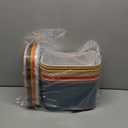 6Pcs Small Storage Bins with Lids, Stackable Plastic Organizer Bin Storage Containers for Organizing, Shelf Baskets for Pantry Cabinet Shelves Desktop Freezer Drawer Organization (6 Color, Small)