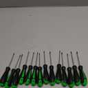 14pcs Mini Hex Screwdriver Set, Metric(0.9mm-3mm) SAE(0.035"-1/8) Hex Allen Wrench Screwdriver Set, Perfect for RC Cars, Quadcopters and Helicopter Car Models (Green)