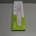 Wireless Keyboard and Mouse Combo - Full Size Slim Thin Wireless Keyboard Mouse with Numeric Keypad 2.4G Stable Connection Adjustable DPI (White & Silver)