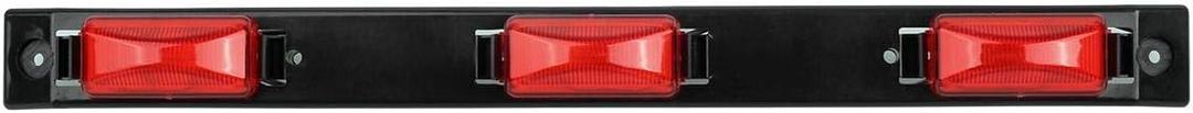 Partsam [DOT Approved] 17" Inch Red LED Truck Trailer Identification Light Bar, Waterproof Sealed 3 Lights Bar 12V Replacement for F150 F250 F350 RAM 1500 2500 3500 Silverado Sierra