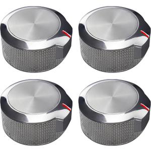Upgrade W11156487 W10823529 for Whirlpool KitchenAid Oven Stove Burner Control Knob*4 Replacement AP6285576 Oven Range Cooktop Knob