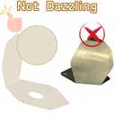 Watermelon Light Bracket Mirror Turn Signal Mounting Bracket Anti-Glare Angled Turn Signal Holder 304 Stainless Steel 2 PCS Bracket with 6 Screws and Bolts (No LED Light)