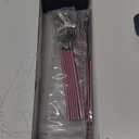 Silver Silverware Set, 24-Piece Stainless Steel Flatware Set Service For 6, Mirror Polished Pink Handle Tableware Cutlery Set Knife Fork And Spoon For Home & Restaurant, Dishwasher Safe