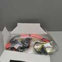 Snorkeling Gear for Adults, Dry-Top Snorkel Set Scuba Diving mask, 180Panoramic Wide View Professional Snorkeling Gear Breathing Freely Snorkel Mask (Yellow+Red)