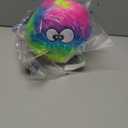 goDog Furballz Squeaky Plush Ball Dog Toy, Chew Guard Technology - Rainbow, Large