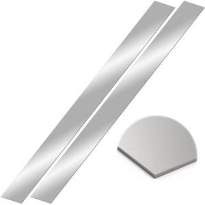 2Pcs 304 Stainless Steel Sheet Metal Gap Filler Trim Strip (30"x 2" x0.04")