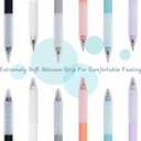 AZGO Ballpoint Pens Black Retractable Ink Writing Pen Office 0.7mm Ball Point Pen for Journaling (Gold 6-count)