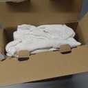 MIULEE Natural White Linen Curtains 84 Inch Long for Bedroom Living Room, Soft Thick Linen Textured Window Drapes Semi Sheer Light Filtering Rod Pocket Back Tab Neutral Farmhouse Cream Ivory 2 Panels