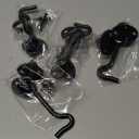 Klurent 4 Pack 4" Barn Door Latch Door Lock Hardware, Sliding Door Lock Eye Hook Latch with Screws, Rust-Resistant Metal Gate Latch, Privacy Hooks Latch for Inside Door, Window, Wooden Fence, Garage