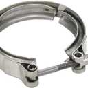 AKIHISA 1.75 Inch V Band Clamp-Stainless Steel_304, for Turbo Exhaust Down Pipe 1.75" OD Flange Kit, Racing Ford Pickup Truck Exchange Exhaust Accessories