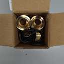 3 Pack Pure-Flow & Lead-Free Polly Alloy Brass Pex Crimp Supply Adapter, 3/4 Inch With 1 Copper Ring Crimp For Supply Line