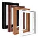Canvas Floater Frame for 11.25" Deep Stretched Canvas, Floating Wall Art Frame Kit for Gallery-Wrapped Paintings Decor for Bedroom Living Room, Easy Assembly & Made in USA 12"X16", White