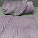 Buryeah 6 Pcs Flannel Throw Blanket Bulk 50 x 60 in Sleepover Blanket Outdoor Wedding Throw Lightweight, Oeko-tex Standard 100 Certified for Sofa Homeless Gifts (Lavender Purple)