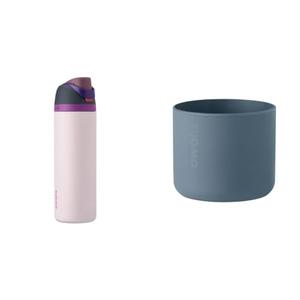 Owala 24oz Insulated Stainless Steel Water Bottle and 32oz Silicone Protective Sleeve Bundle