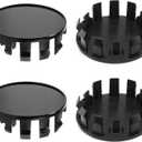 4Pcs Wheel Center Caps for Nissan Titan Armada Wheel Rim Outer 70mm(2.76in) Inner 65mm(2.56in) Black Hub Caps Replacement 40342-EA210