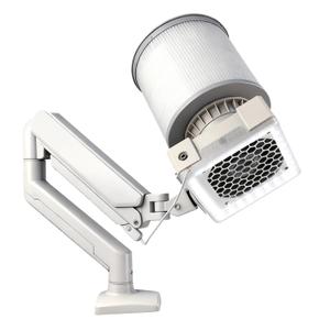 ANGNYA Professional Nail Dust Collector with Built-in LED Lamp and Super Strong Suction, UA002 Nail Fan Vacuum Dust Collector with Universal Table Mount for Nail Techs and Salon