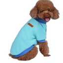 Classic Fleece Dog Sweater – Soft & Warm Stretchy Sweatshirt for Small Dogs & Cats, Cold-Weather Pullover for Everyday Wear (Light Blue, Medium)