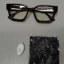 livho Oversized 99% Blue Light Glasses for Woman - Rectangle Fashion Glasses for Computer, Chic Preppy Frame - Anti Eyestrain