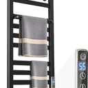 Heated Towel Rack for Bathroom Towel Warmer Racks Wall Mounted with Shelf,Timer & Temperature Multi-Level Adjustments with 10 Bars for Bathroom Shower Hot Tub(Black)