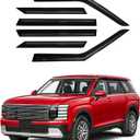 Canvcle Palisade Rain Guards - Window Visors for Hyundai Palisade 2026, Outside-Mount Tape-On Side Window Wind Deflectors for Palisade Accessories, Vent Visors Shades Rainproof 6PCS
