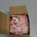 Geosar 120 Pcs Artificial Flowers Bulk Mini Silk Flower for Crafts Fake Small Flowers Heads Floral Arrangement Decor for Spring DIY Wreath Wedding Bouquet Decoration(Pink,Cozy Style)