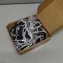 Lyrow 72 Pieces Chenille Letters Patches Iron on 3. 2 H x 2. 2 W Letters and Numbers a to Z Alphabet, Numbers 0 to 9 Embroidery Applique Patch for Clothing Backpacks Hats DIY Supplies(Black and White)