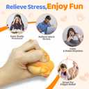 Cat Squishy Toy, Soft TPR Stress Relief Sensory Squeeze Toys, Cute Kawaii Desk Toy, Birthday Gift and Party Favor for Kids and Adults
