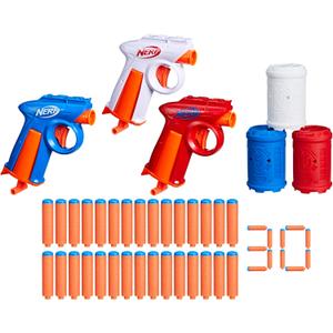 Nerf N Series Backyard Triple Pack, Includes 3 Flex Blasters, 3 Targets, 30 N1 Darts, Ages 8+