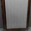 Better Office Products Magnetic Wall Chalkboard Sign, X Large Size 20" x 30", Rustic Wood Frame, Vertical or Horizontal Wall Mount, Includes 4 Chalk Markers + Chalk and Eraser (Rustic Brown)