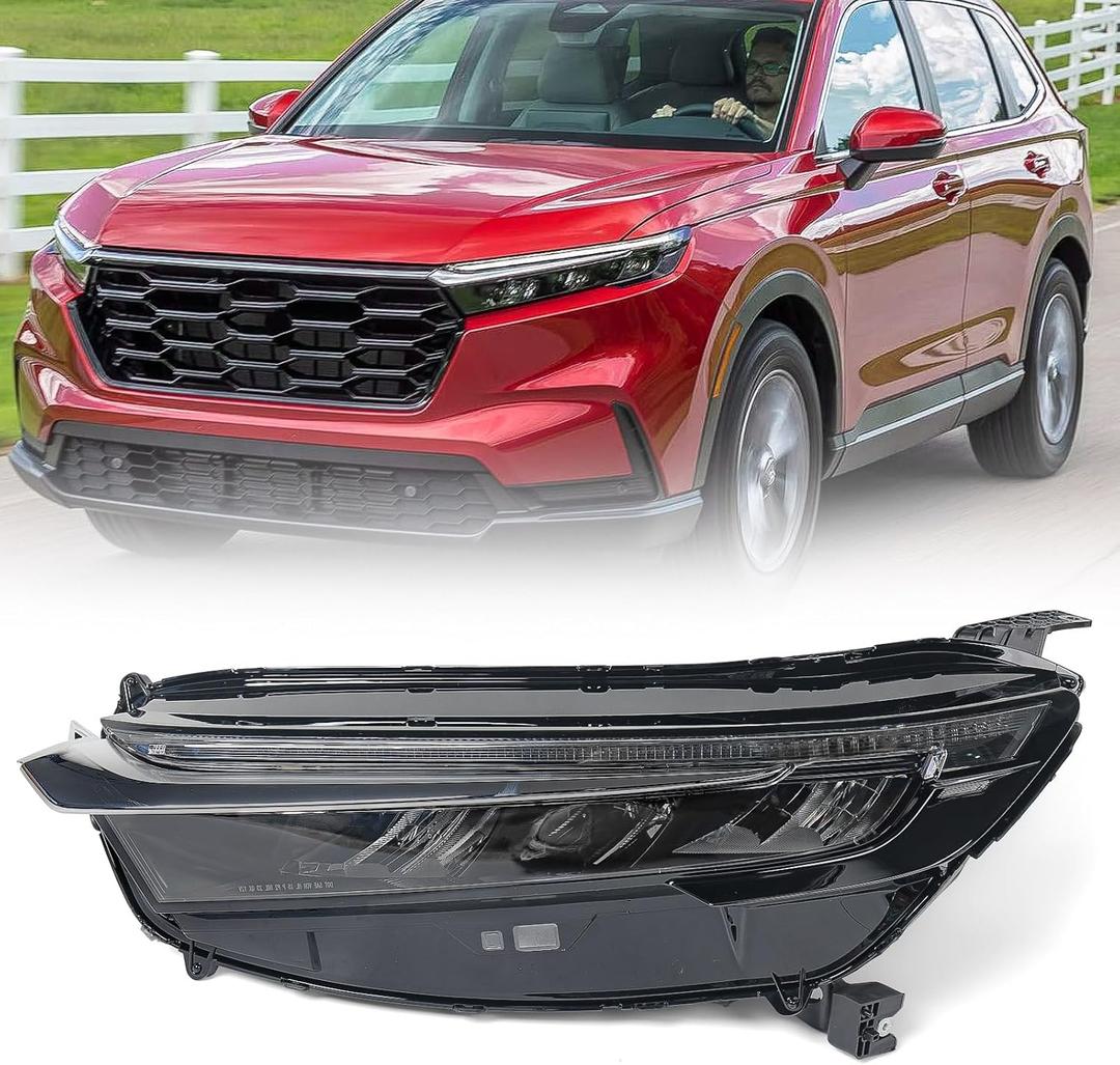 Huray Left LED Headlight for Honda CRV 2023 2024 Driver Side | HO2502209 HO2503209 OE Head Lamp Replacement