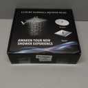 Shower Head Combo,10 Inch High Pressure Rain Shower Head with 11 in Adjustable Extension Arm and 5 Settings Handheld,Powerful Shower Spray Against Low Pressure Water with Long Hose (Chrome)